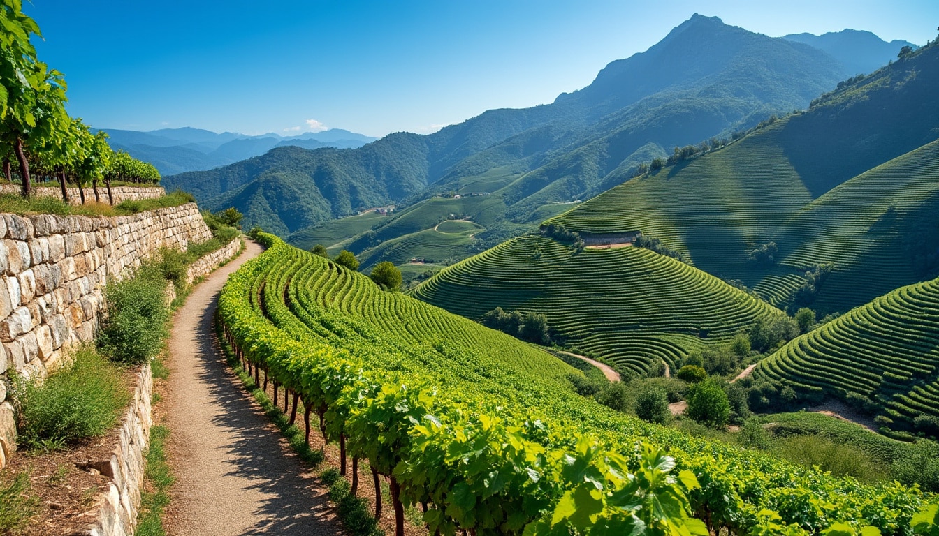 découvrez la restructuration spectaculaire du vignoble en terrasses pour l'aoc patrimonio, alliant tradition et innovation pour sublimer ce terroir d'exception.