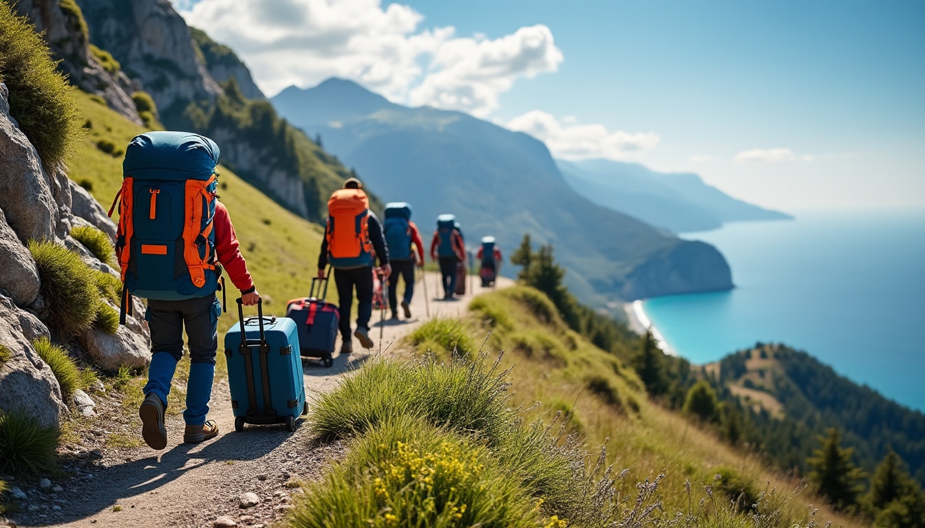 découvrez l'organisation logistique efficace du portage de bagages sur le mare e monti, assurant un confort optimal pour vos déplacements et randonnées.