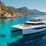 louez un catamaran silencieux et profitez d’excursions et de croisières de luxe, entre confort, sérénité et paysages d’exception.