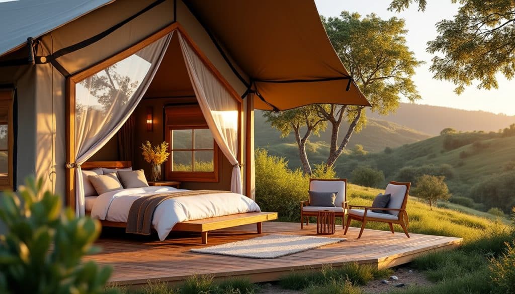 découvrez le charme unique des tentes safaris haut de gamme proposées par les campings, alliant confort, élégance et immersion nature pour des vacances inoubliables.