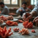 découvrez comment les ateliers de haute-corse perpétuent et valorisent l’artisanat du corail rouge, entre savoir-faire traditionnel et création contemporaine.