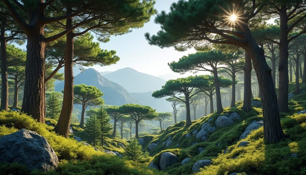 découvrez comment la cime des arbres de la forêt de vizzavona agit comme une barrière climatique et protège son écosystème.