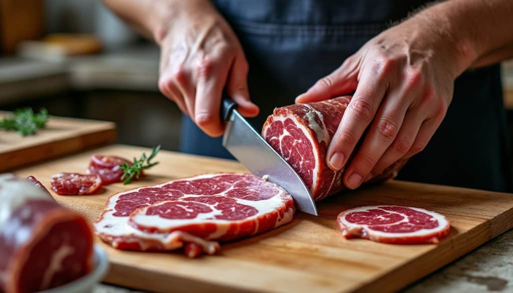 découvrez le savoir-faire des bouchers corses, essentiel pour réussir la coupe parfaite et révéler toutes les saveurs de la charcuterie corse.